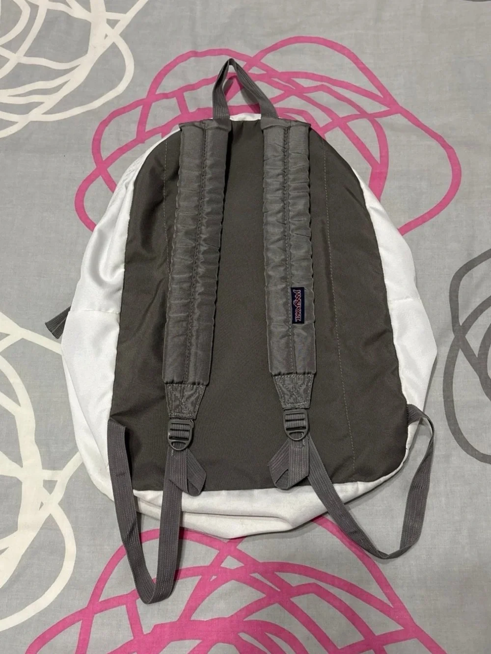 JanSport Superbreak White Backpack